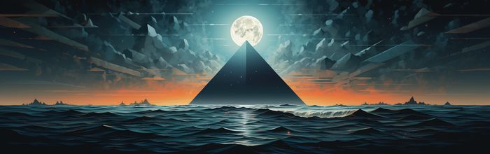 moon over ocean 08